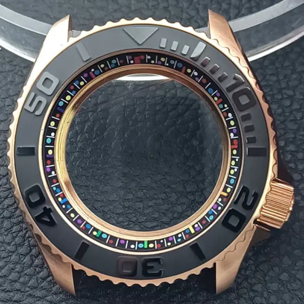 41.5mm Sapphire Crystal Watch Case for NH 35/36 Black Matte Finish - Image 38