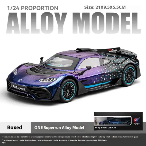 1:24 Benz AMG ONE Diecast Race Car Model - Image 10