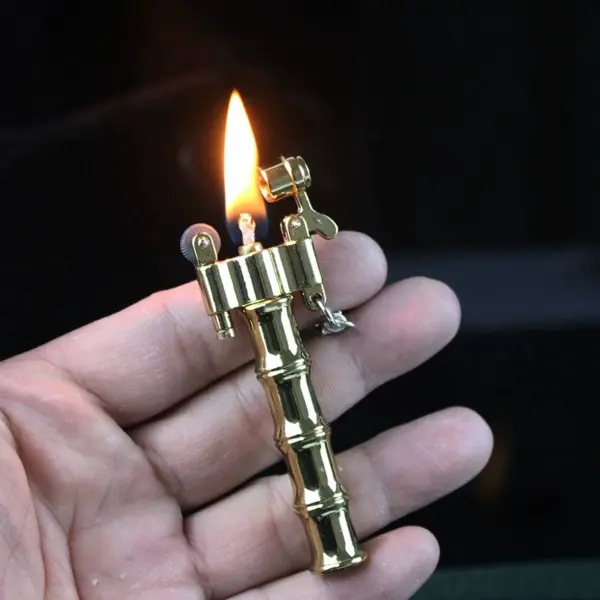 Retro Bullet Kerosene Lighter Keychain for Men - Image 8