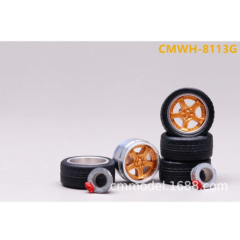 1/64 Alloy Wheel & Tire Set for Model Cars 38 1/64 Alloy Wheel & Tire Set for Model Cars - Image 38