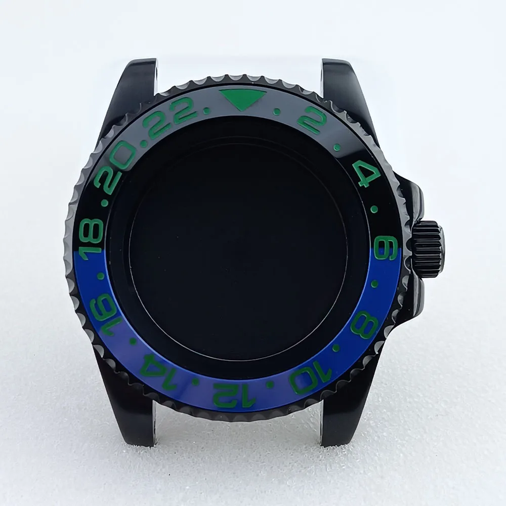 GMT Black Watch Case for NH34/NH35/NH36 Movements 46 GMT Black Watch Case for NH34/NH35/NH36 Movements - Image 46
