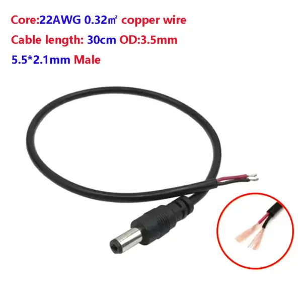 5521 5525 DC Power Cable for CCTV Cameras - Image 9