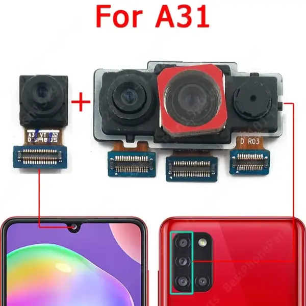 Samsung Galaxy A30s A30 A31 Front & Rear Camera Module - Image 8