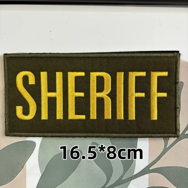 US SHERIFF Tactical Patch With Hook&Loop Badge - Image 5