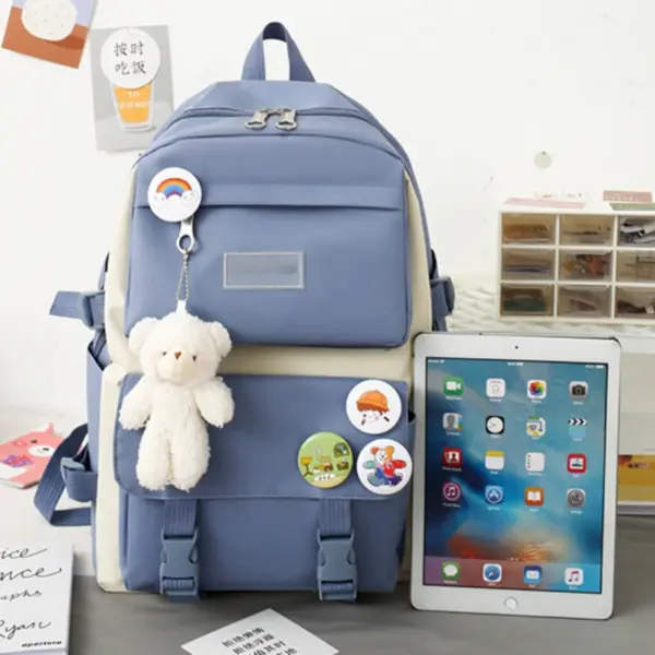 5-Piece Teenage Girl School Backpack Set - Image 6