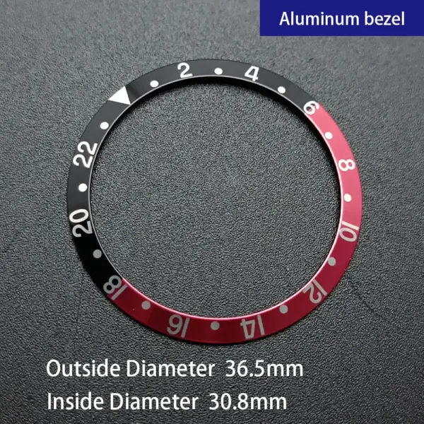 Sloping Aluminum Watch Bezel Insert 36.5mm Replacement - Image 7