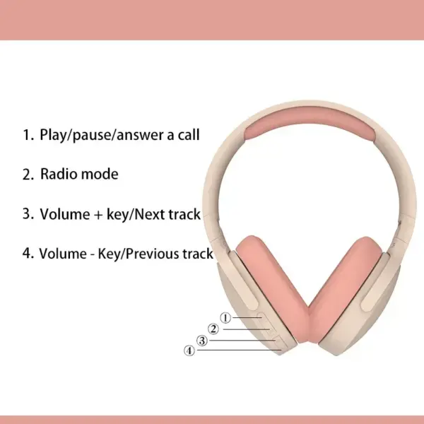 P2961 Bluetooth 5.3 Wireless Headphones with Noise Cancelling - Image 6