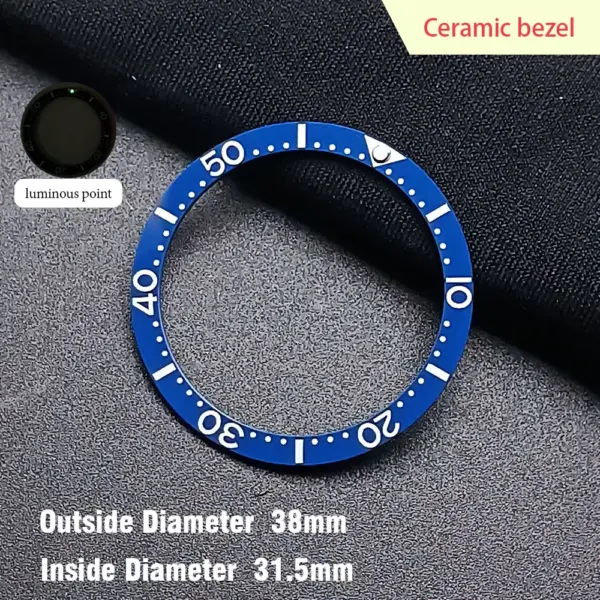 38mm Ceramic Watch Bezel Insert for Dwayne Campbell Model - Image 5
