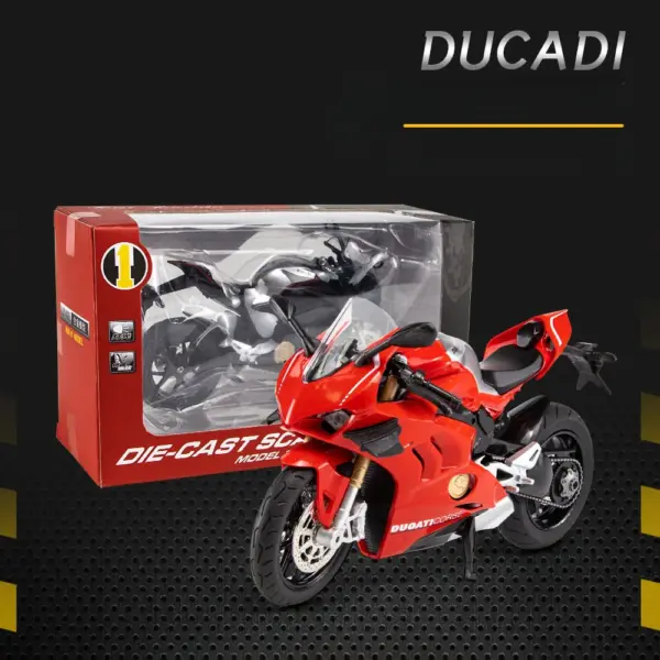 1:12 Ducati Panigale V4S Alloy Motorcycle Model - Image 6