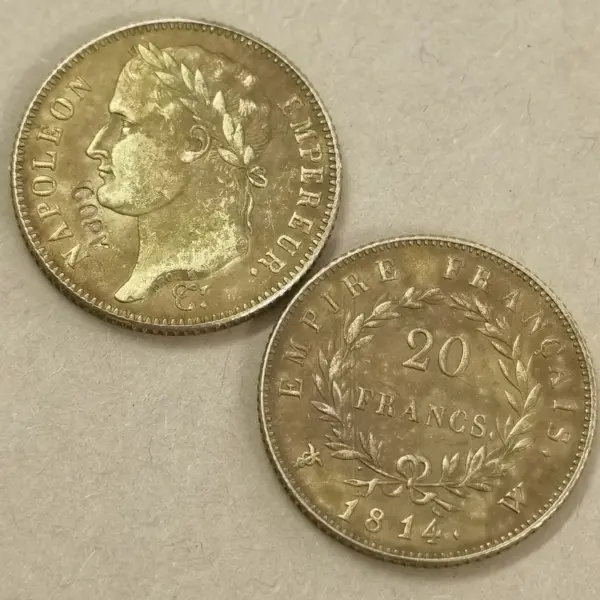 Replica 1814 France 20 Francs Napoleon Coin - Image 3