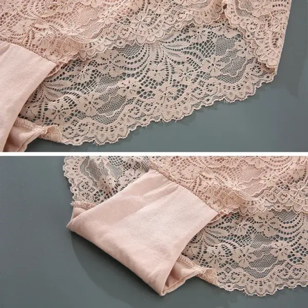 Comfortable Plus Size Lace Panties Set - Image 3