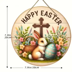 Farmhouse Wooden Easter Bunny Wreath 38 S1c536cfe3c564940bde9ed3c195846f0X