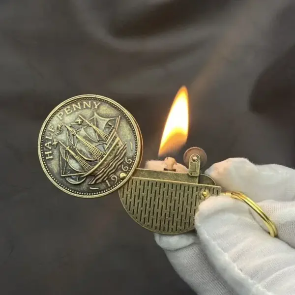 ZORRO Retro Coin Keychain Kerosene Lighter Collection - Image 2