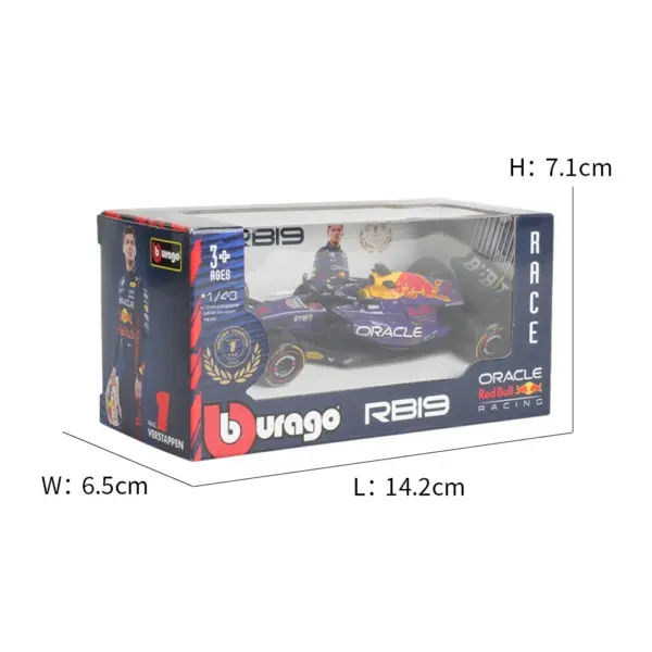 Bburago 1:43 Red Bull RB19 F1 Die-Cast Model - Image 4