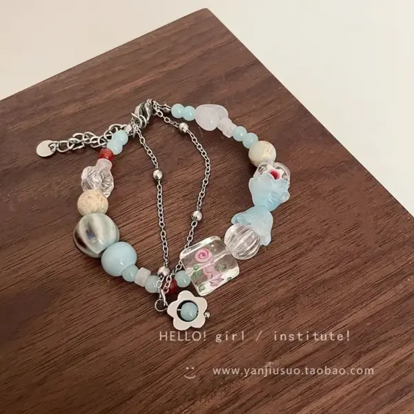 Fashion Heart Candy Color Enamel Bracelet Women - Image 5