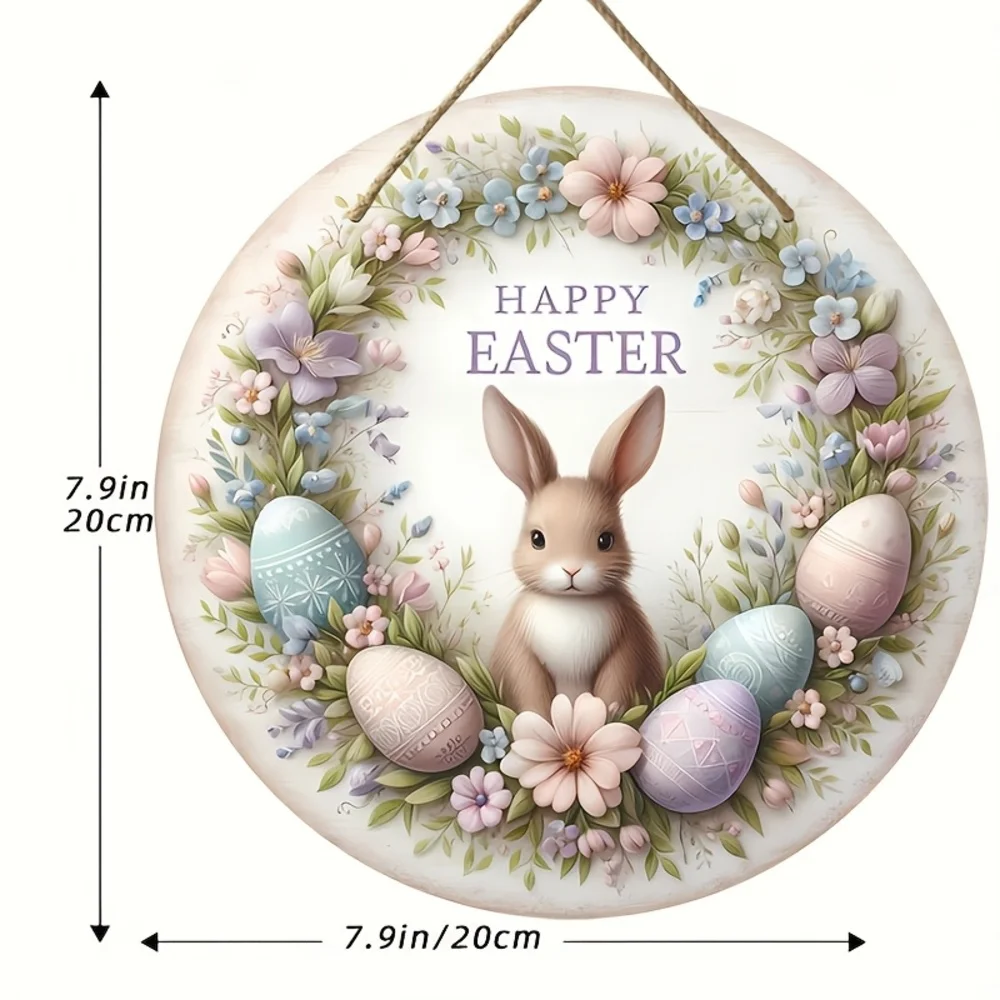 Farmhouse Wooden Easter Bunny Wreath 16 Farmhouse Wooden Easter Bunny Wreath - Image 16