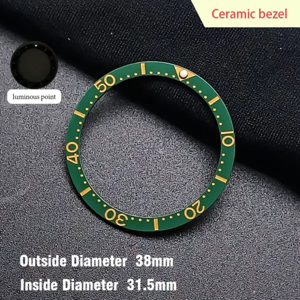38mm Ceramic Watch Bezel Insert for Dwayne Campbell Model - Image 20
