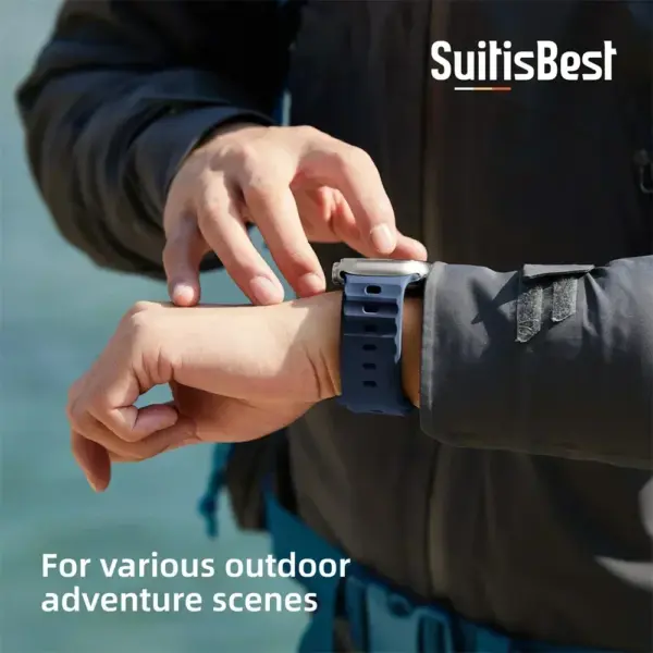 Silicone Sport Band for Apple Watch Series 8-1 - Image 6