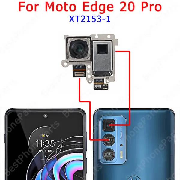 Motorola Moto Edge 20 Lite Pro Plus X30 Rear Camera Module - Image 5