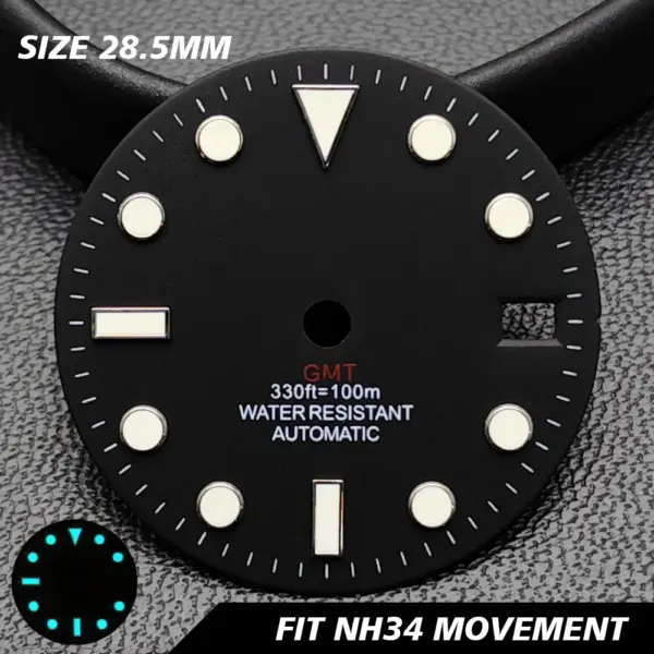 28.5mm GMT Calendar Watch Dial for NH34 NH35 Models - Image 33