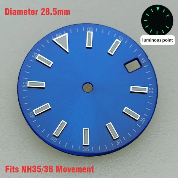 28.5mm Luminous Watch Dial for NH35/NH36/8215/2836 - Image 29
