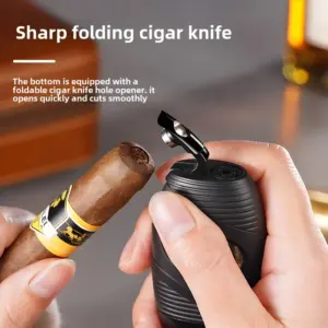 Visible Gas Windproof Cigarette Cigar Lighter Blue Flame Torch 16 S1deeaf1f418b46d083a15e24f53b0cbda