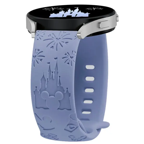 20mm Castle Engraved Silicone Strap for Galaxy Watch - Image 8