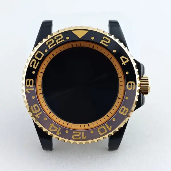 GMT Golden Black Watch Case for NH Series Models - Image 3