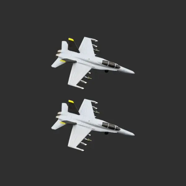 2PCS F/A-18 Hornet Resin Aircraft Models for DIY Display - Image 10
