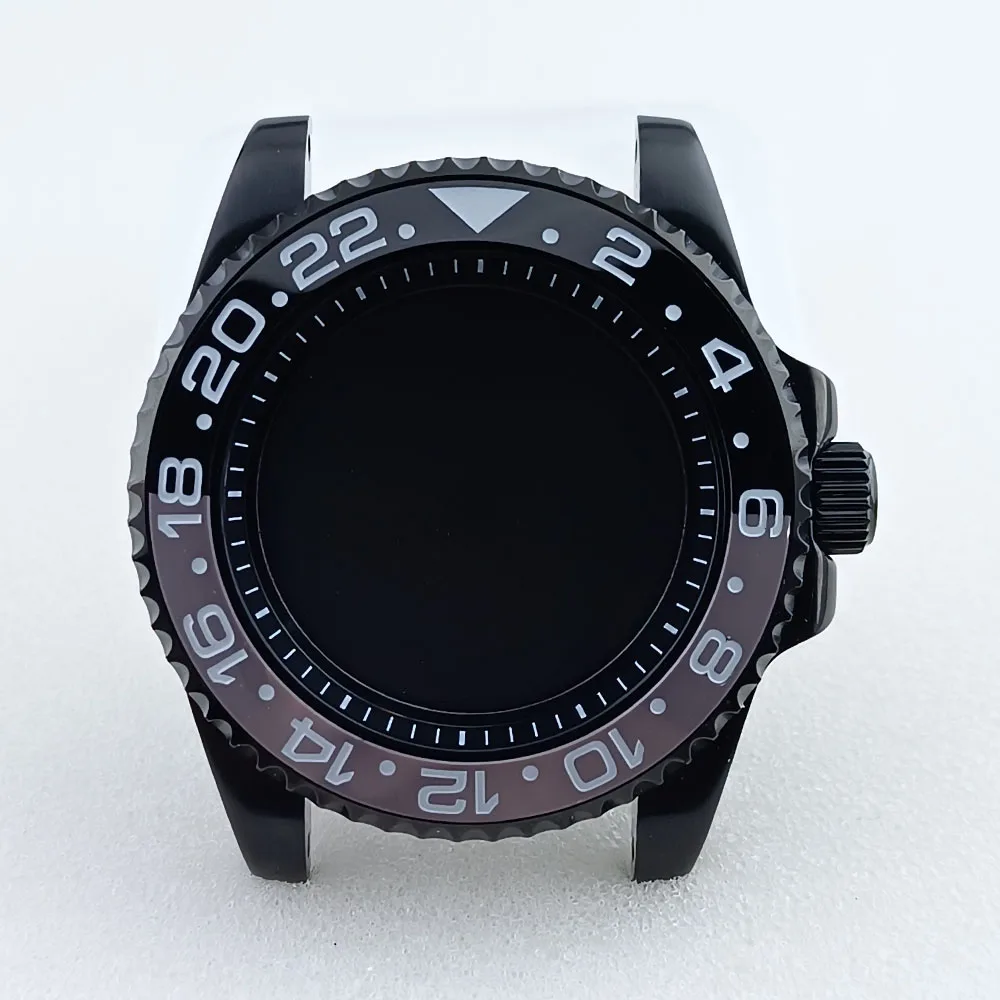 GMT Black Watch Case for NH34/NH35/NH36 Movements 55 GMT Black Watch Case for NH34/NH35/NH36 Movements - Image 55