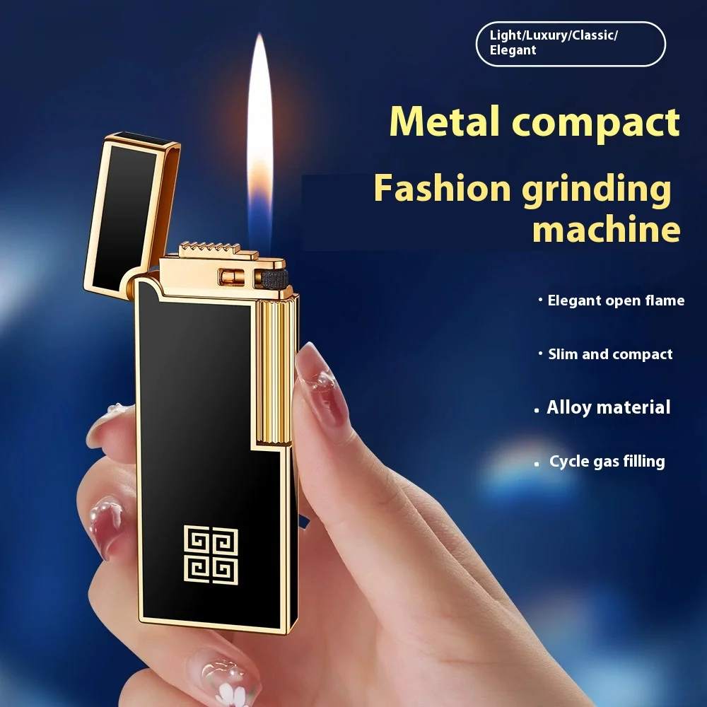 Ultrathin Metal Gas Lighter BD8065 for Men 2 Ultrathin Metal Gas Lighter BD8065 for Men - Image 2