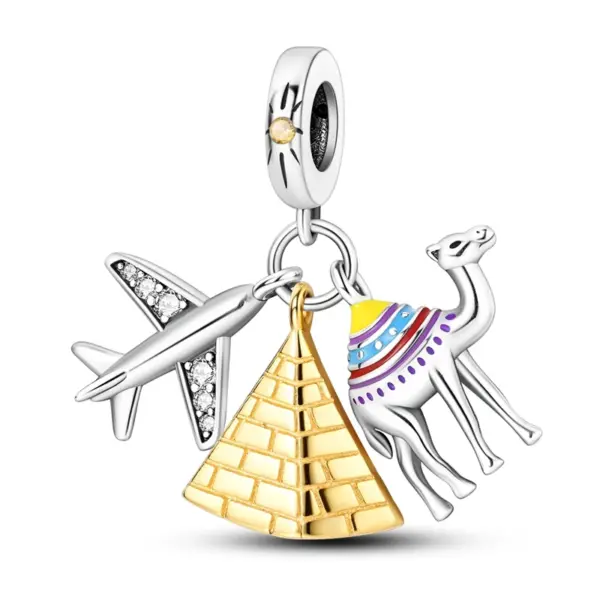 Travel Rome Paris Plane Charm for Jewelry - Image 27