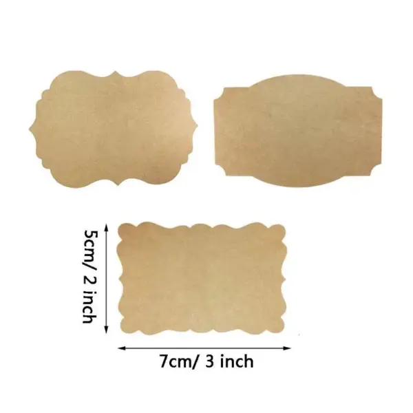 100 Pieces Kraft Label Stickers for Crafts and Packaging - Image 5