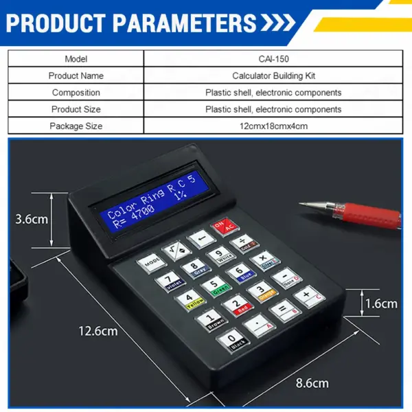 DIY Electronic Calculator Kit with LCD1062 Display - Image 2