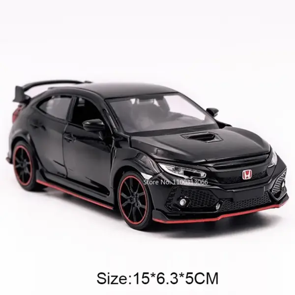 1:32 Honda Civic Type-R C63S Alloy Toy Car - Image 11