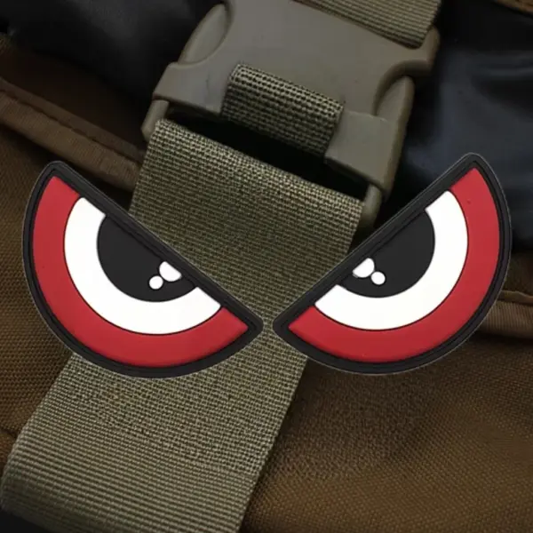 EYES 3D PVC Rubber Badge for Clothing - Image 6