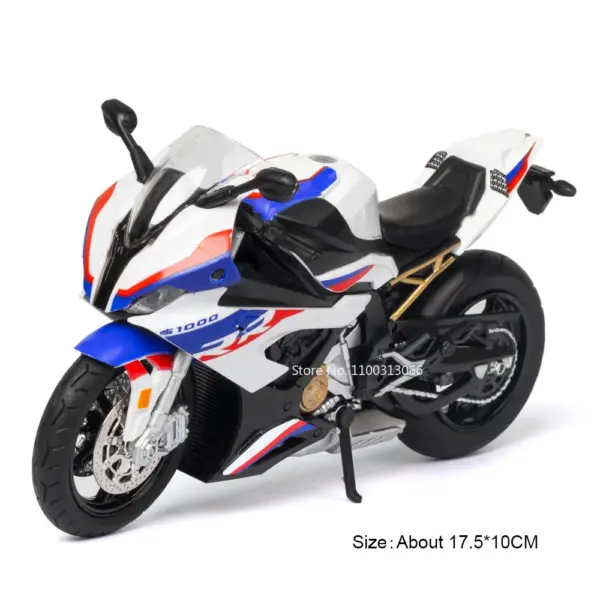 1:12 S1000RR HP4 Diecast Motorcycle Model - Image 9