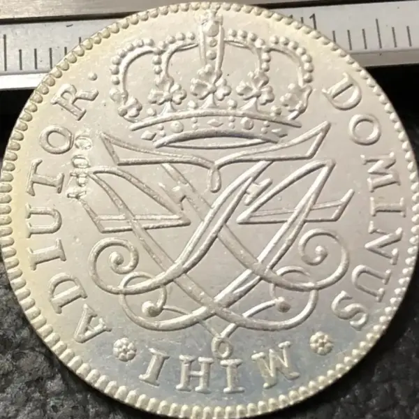1716 Denmark 12 Skilling Dansk Coin Frederik IV - Image 2