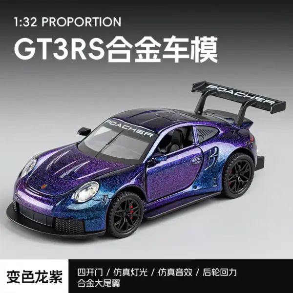1:32 Porsche GT3 RS Diecast Model Collectible - Image 7