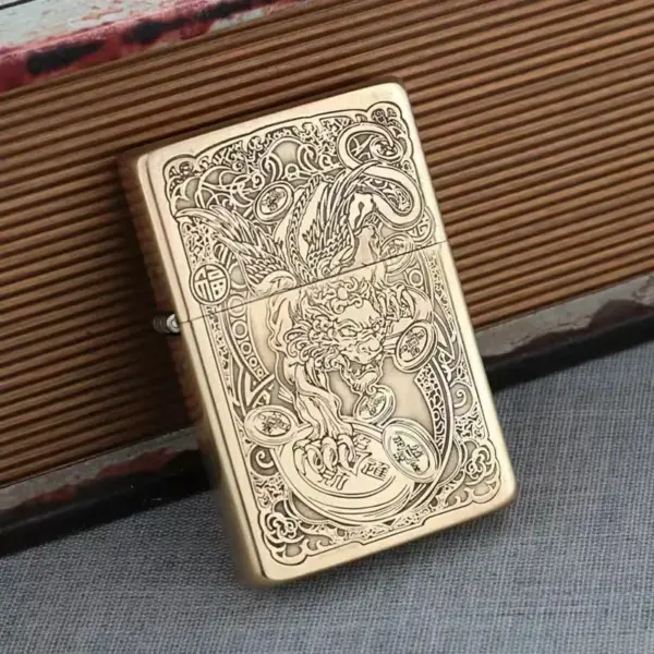 ZORRO Copper Windproof Kerosene Lighter - Image 16