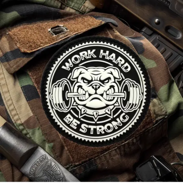 Work Hard Be Strong PVC Patch for Tactical Gear - Image 5