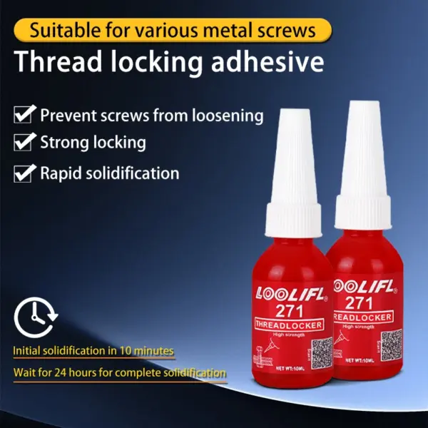 Red Threadlocker 271, 10ml High-Strength Adhesive - Image 2