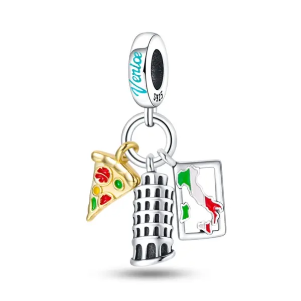 Travel Rome Paris Plane Charm for Jewelry - Image 16