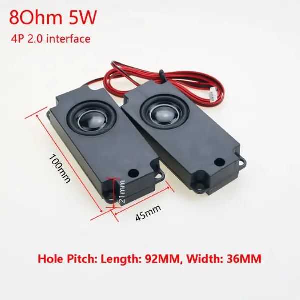 Portable Rectangle Computer Speakers 4Ω/8Ω, 3-10W - Image 8