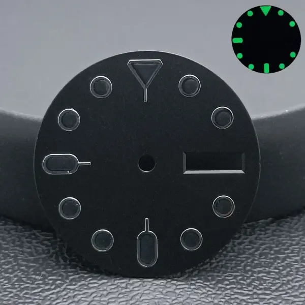 28.5mm Green/Black Dual Calendar Watch Dial for NH36 - Image 14
