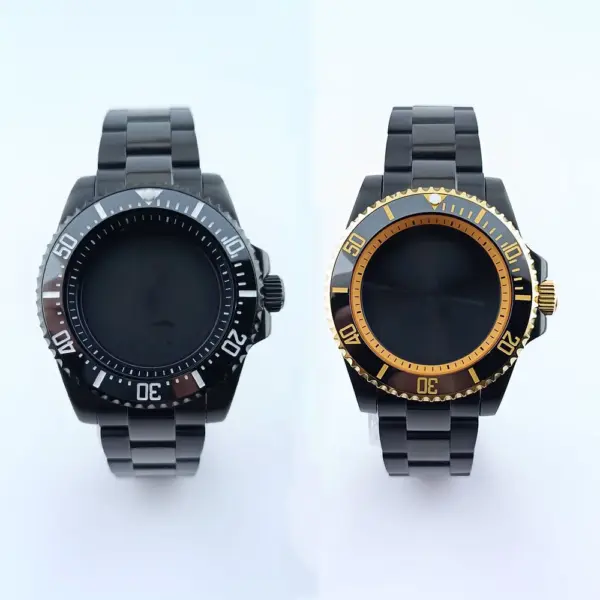 GMT Golden Black Watch Case for NH Series Models - Image 2