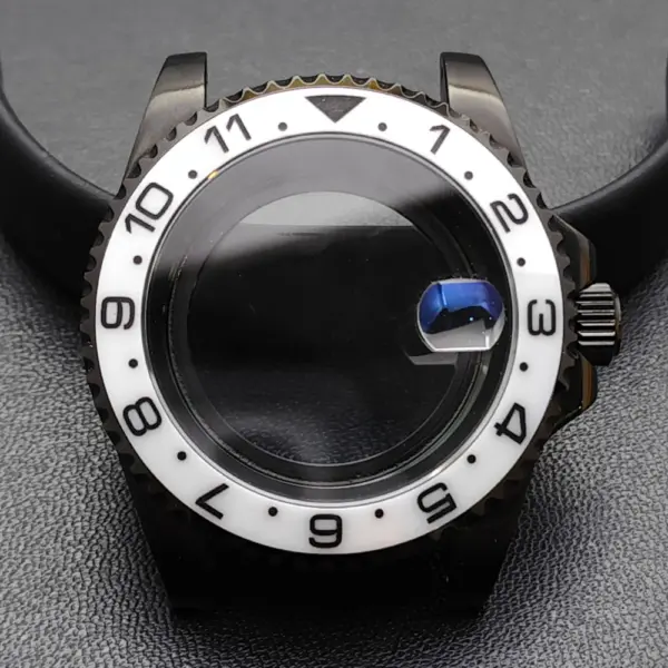 GMT 40.5MM Bidirectional Sapphire Watch Case for NH34 NH35 - Image 17