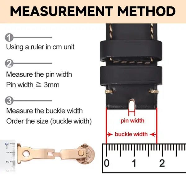 18mm 20mm Stainless Steel Butterfly Buckle for PP Watch Strap - Image 6