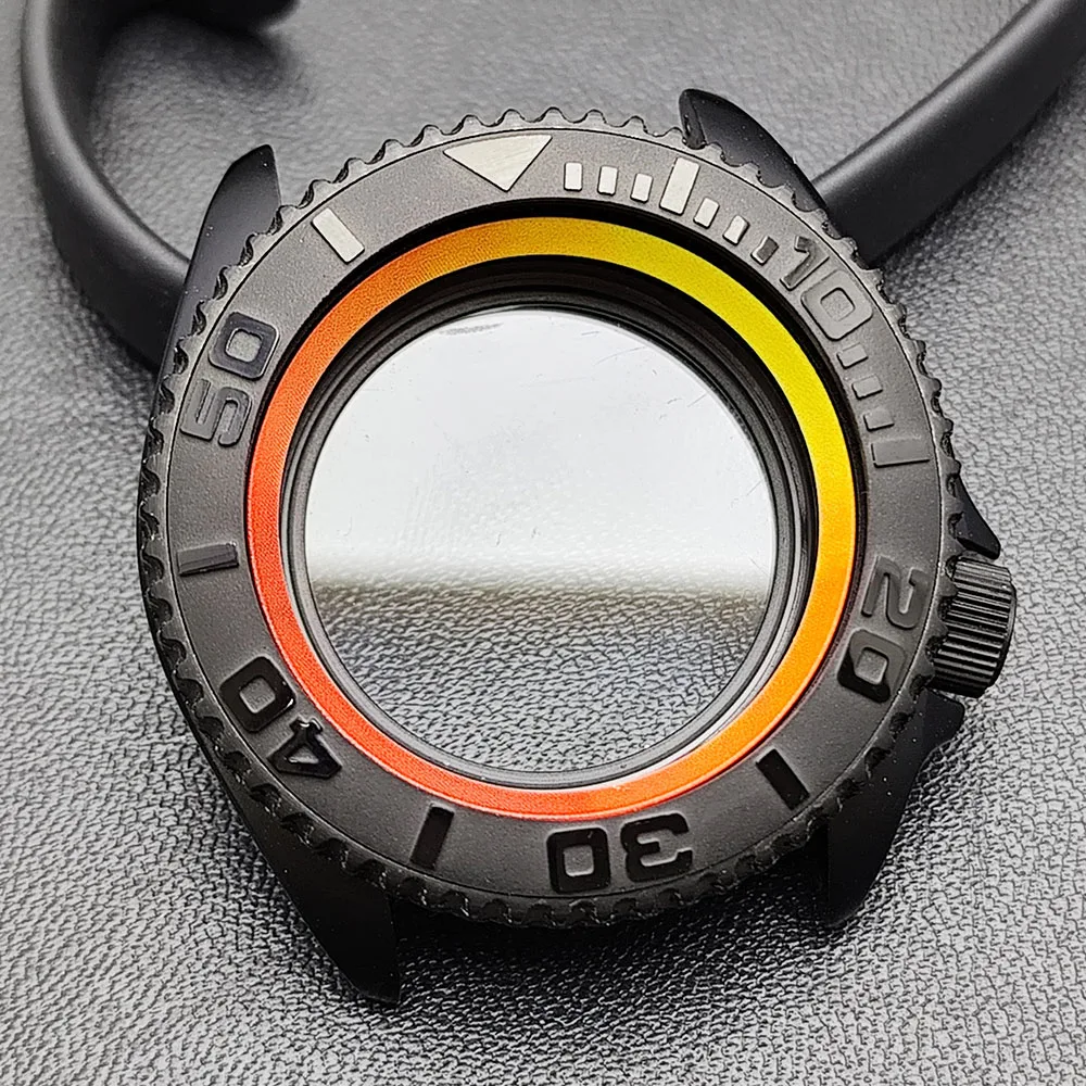 42mm Black Matte Watch Case for NH35 Movement 90 42mm Black Matte Watch Case for NH35 Movement - Image 90