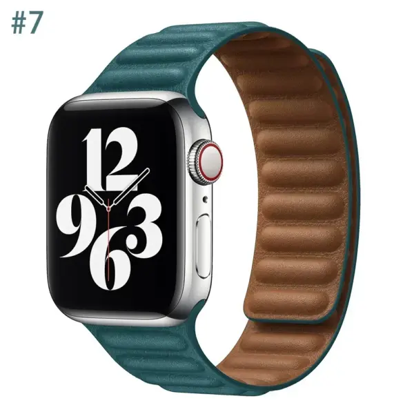 Leather Strap for Apple Watch Series 8/7/6/5/4/3/2/1 - Image 46